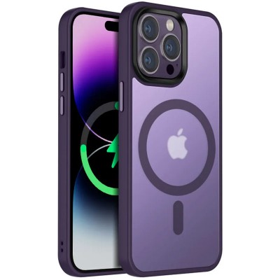 TPU+PC чехол Metal Buttons with MagSafe Colorful для Apple iPhone 13 Pro (6.1")