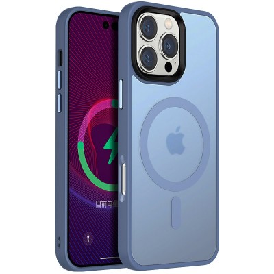 TPU+PC чехол Metal Buttons with MagSafe Colorful для Apple iPhone 16 Pro (6.3")