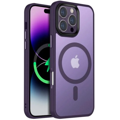 TPU+PC чехол Metal Buttons with MagSafe Colorful для Apple iPhone 16 Pro Max (6.9")
