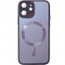 Чехол TPU+Glass Sapphire Midnight with MagSafe для Apple iPhone 12 (6.1")