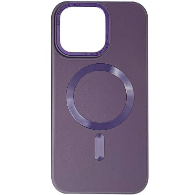 Кожаный чехол Bonbon Leather Metal Style with MagSafe для Apple iPhone 12 Pro Max (6.7")