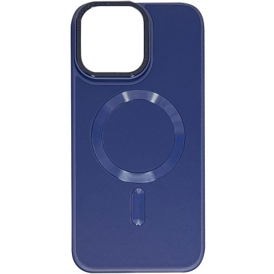 Кожаный чехол Bonbon Leather Metal Style with MagSafe для Apple iPhone 13 Pro Max (6.7")