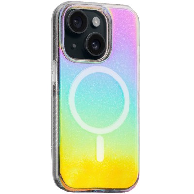 Чехол TPU Galaxy Sparkle (MagFit) для Apple iPhone 13 / 14 (6.1")