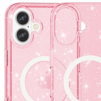 Чехол TPU Galaxy Sparkle (MagFit) для Apple iPhone 16 (6.1")