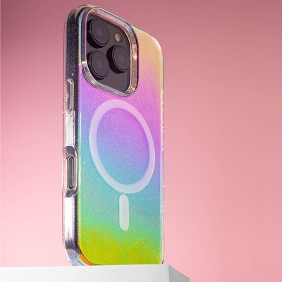 Чехол TPU Galaxy Sparkle (MagFit) для Apple iPhone 16 Pro (6.3")