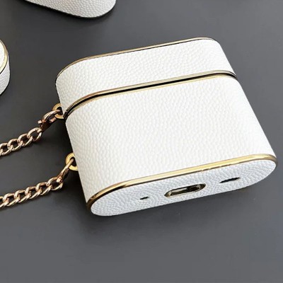 Кожаный футляр Suitcase для наушников AirPods 3