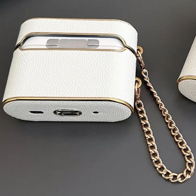Кожаный футляр Suitcase для наушников AirPods 3