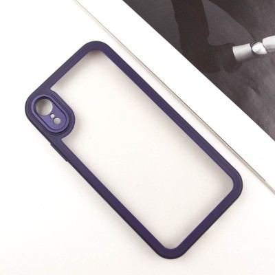 TPU чехол Transparent + Colour 1,5mm для Apple iPhone XR (6.1")