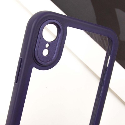 TPU чехол Transparent + Colour 1,5mm для Apple iPhone XR (6.1")