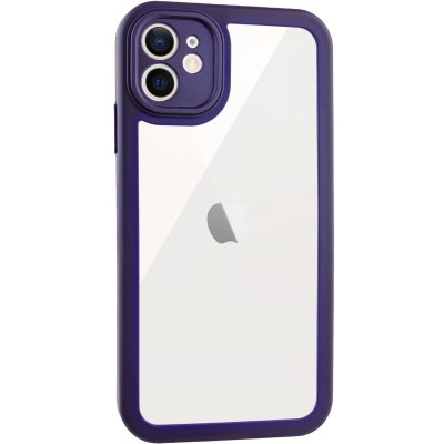 TPU чехол Transparent + Colour 1,5mm для Apple iPhone 11 (6.1")