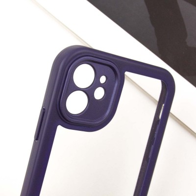 TPU чехол Transparent + Colour 1,5mm для Apple iPhone 11 (6.1")