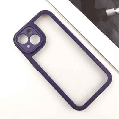 TPU чехол Transparent + Colour 1,5mm для Apple iPhone 13 (6.1")
