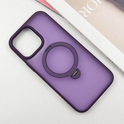 TPU+PC чехол Metal Buttons with MagSafe Colorful HQ Ring для Apple iPhone 15 Pro Max (6.7")