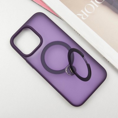 TPU+PC чехол Metal Buttons with MagSafe Colorful HQ Ring для Apple iPhone 15 Pro Max (6.7")