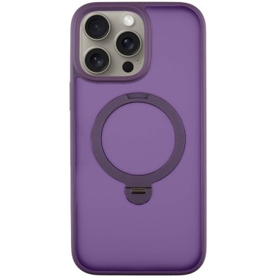 TPU+PC чехол Metal Buttons with MagSafe Colorful HQ Ring для Apple iPhone 15 Pro Max (6.7")