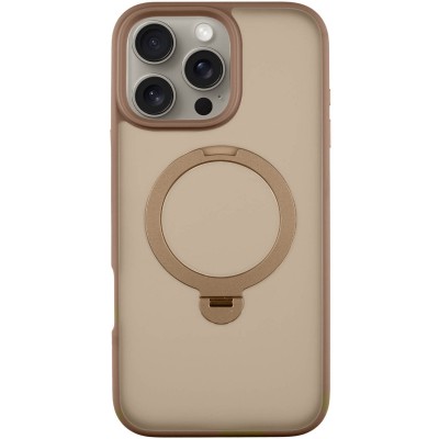 TPU+PC чехол Metal Buttons with MagSafe Colorful HQ Ring для Apple iPhone 16 Pro (6.3")