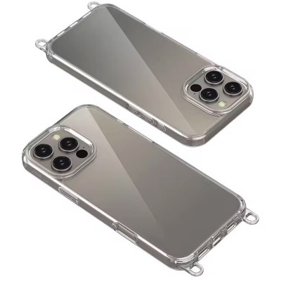 Чехол TPU Transparent with Straps для Apple iPhone 12 Pro Max (6.7")
