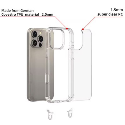 Чехол TPU Transparent with Straps для Apple iPhone 13 Pro (6.1")