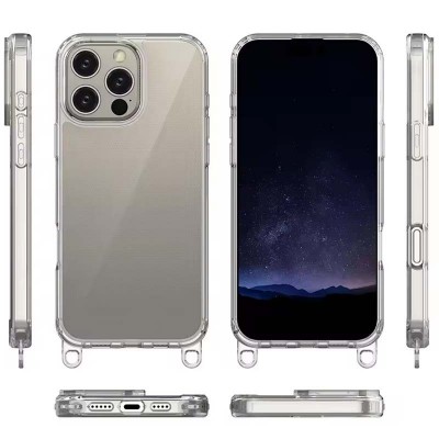 Чехол TPU Transparent with Straps для Apple iPhone 14 Pro Max (6.7")