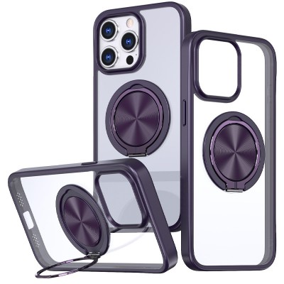 TPU+PC чехол Metal Ring with MagSafe для Apple iPhone 15 Pro Max (6.7")