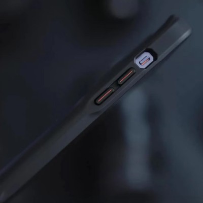 TPU+PC чехол Metal Buttons with MagSafe Carbon Ring для Apple iPhone 15 (6.1")