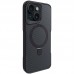 TPU+PC чехол Metal Buttons with MagSafe Carbon Ring для Apple iPhone 15 (6.1")
