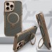 TPU+PC чехол Metal Buttons with MagSafe Carbon Ring для Apple iPhone 15 Pro Max (6.7")