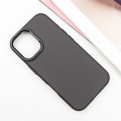 Чехол TPU+PC Carbon with MagSafe для Apple iPhone 16 (6.1")