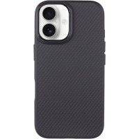 Чехол TPU+PC Carbon with MagSafe для Apple iPhone 16 (6.1")