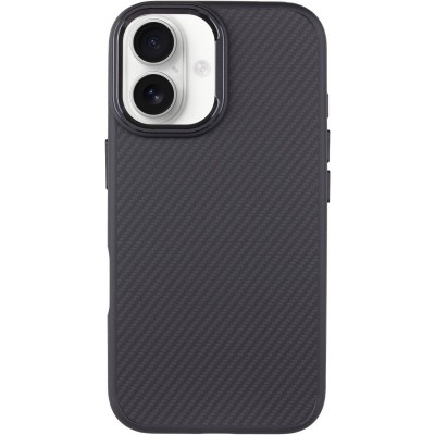 Чехол TPU+PC Carbon with MagSafe для Apple iPhone 16 (6.1")