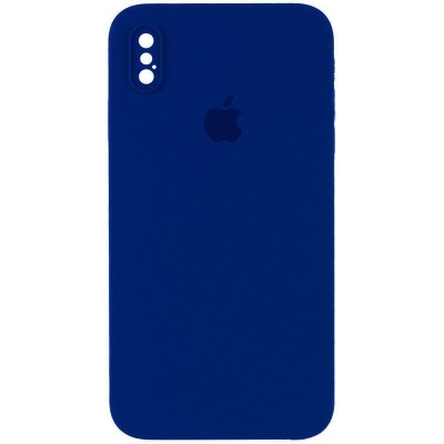 Чехол Silicone Case Square Full Camera Protective (AA) для Apple iPhone X / XS (5.8")