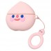 Силиконовый футляр Smile Fruits series для наушников AirPods 1/2 + кольцо