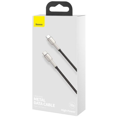 Дата кабель Baseus Cafule Series Metal Type-C to Type-C 100W (2m) (CATJK-D)