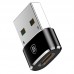 Переходник Baseus USB Male To Type-C Female Adapter Converter 3A (CAAOTG-01)