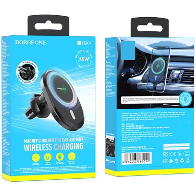 Автодержатель с БЗУ Borofone BH201