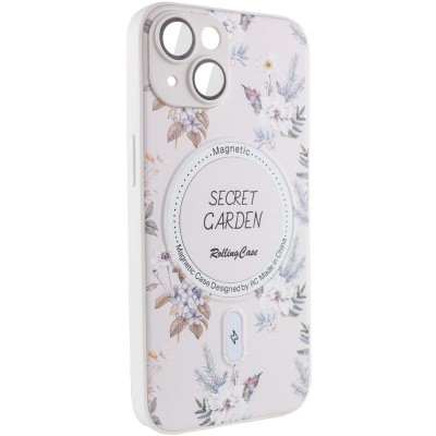 TPU+PC чехол Secret Garden with MagSafe для Apple iPhone 14 (6.1")