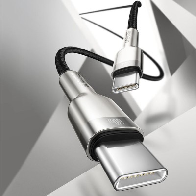 Дата кабель Baseus Cafule Series Metal Type-C to Type-C 100W (2m) (CATJK-D)