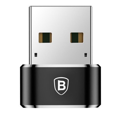 Переходник Baseus USB Male To Type-C Female Adapter Converter 3A (CAAOTG-01)